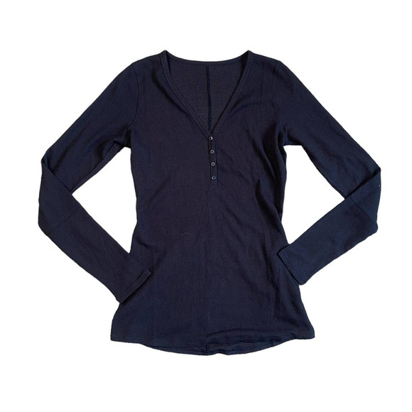 Lululemon Close Call Black Thermal Henley Long Sleeve Small 4/6 - Picture 2 of 10